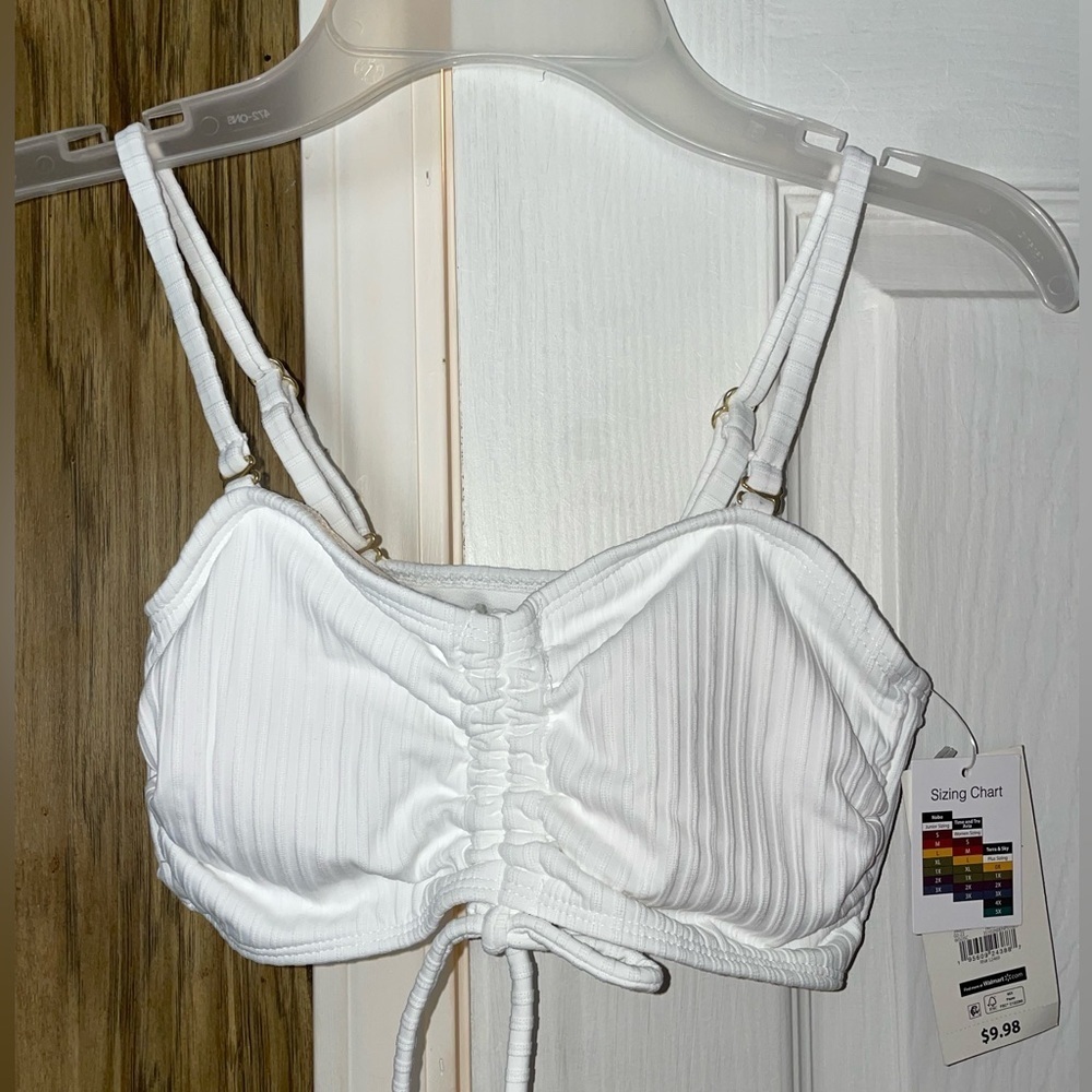 White No Boundaries Swim Suit Top & Bottems (With Tags)